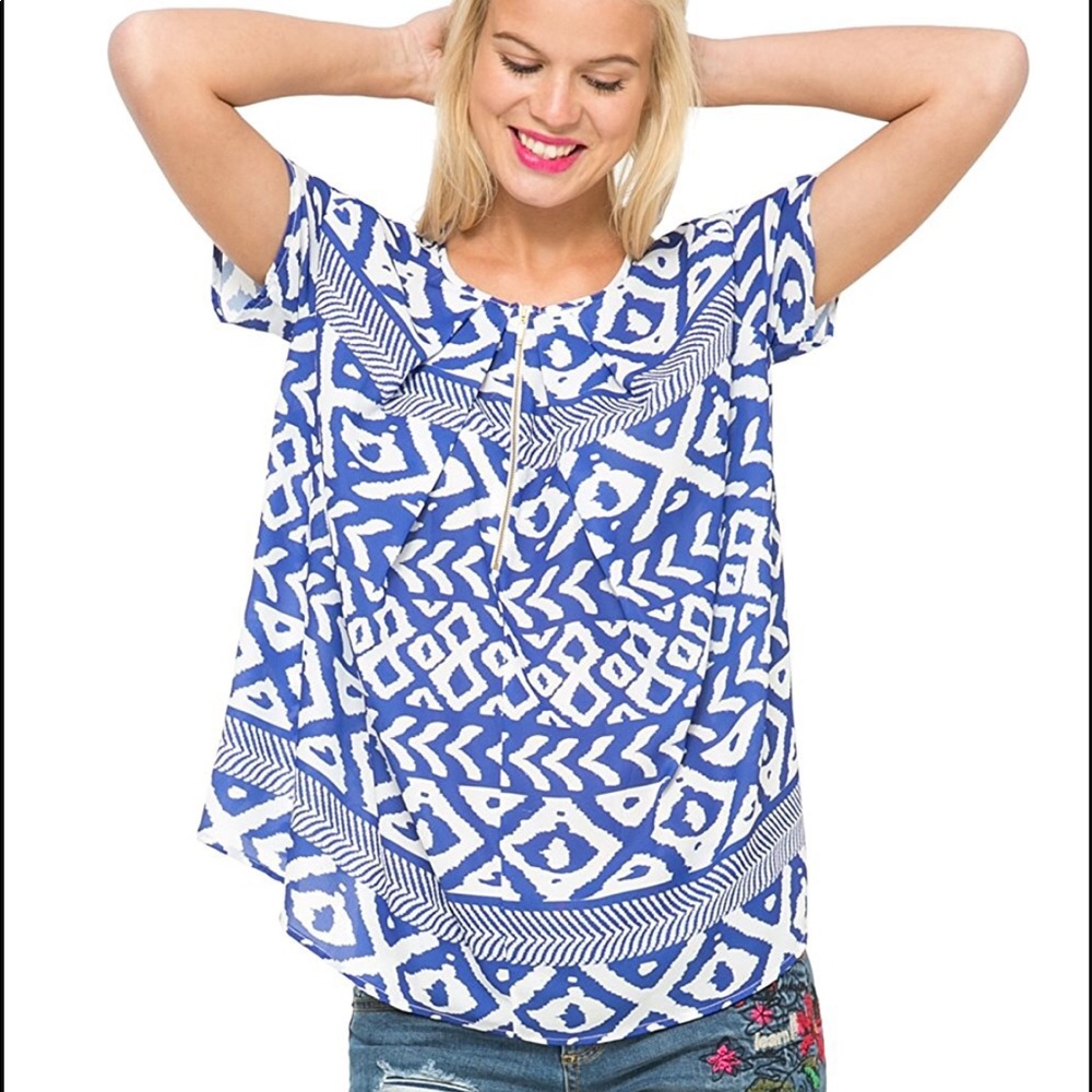 Desigual Agape Bleu Blouse